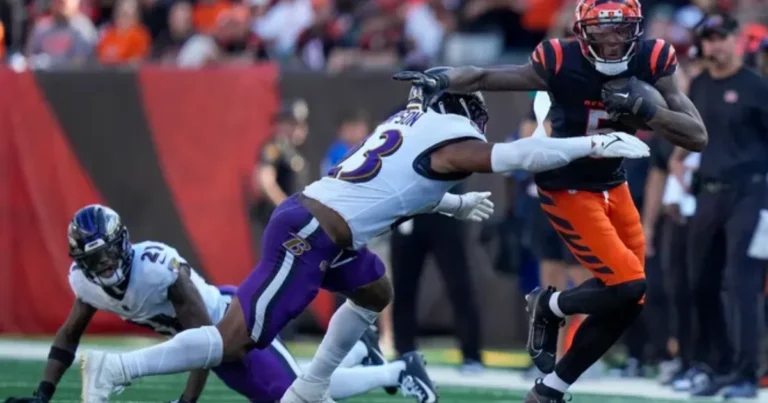 Bengals vs Baltimore Ravens Match Player Stats