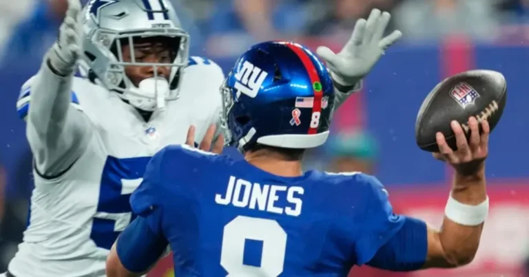 Dallas Cowboys vs New York Giants Match Player Stats