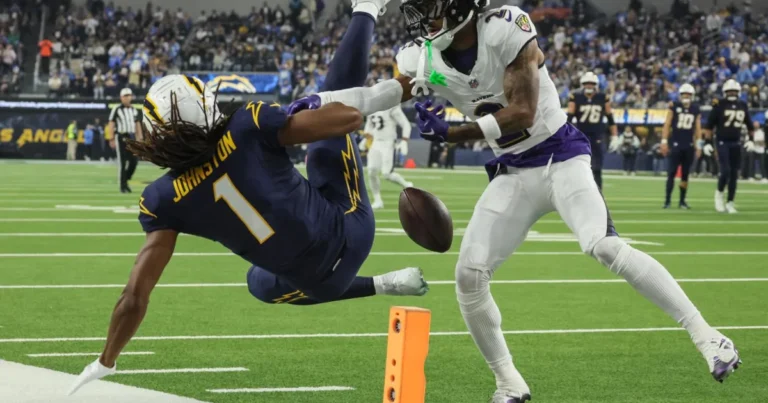 Baltimore Ravens vs Chargers Match Player Stats