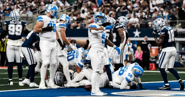 Detroit Lions vs Dallas Cowboys Match Player Stats