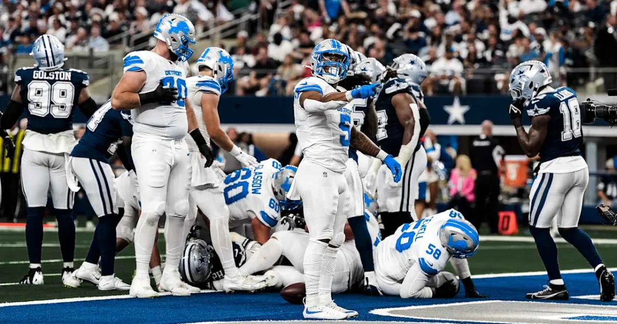 Detroit Lions vs Dallas Cowboys Match Player Stats