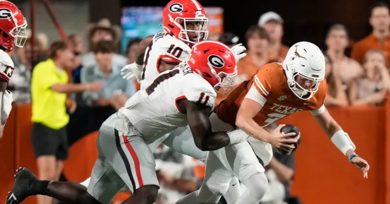 Georgia Bulldogs Football vs Texas Longhorns Football Match Player Stats
