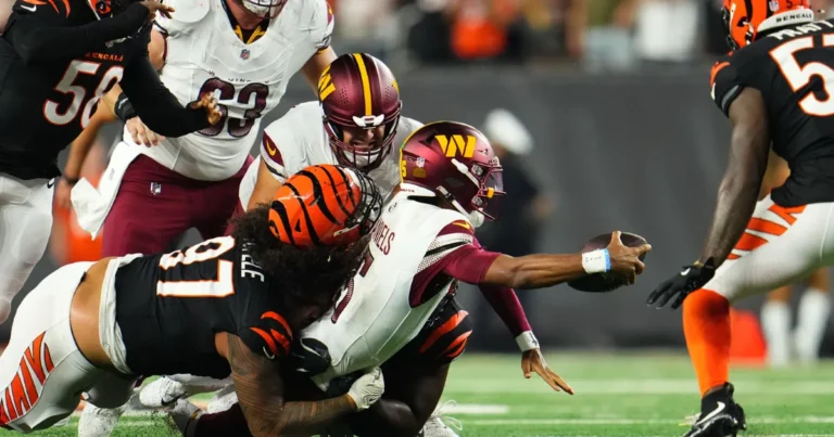 Washington Commanders vs Bengals Match Player Stats