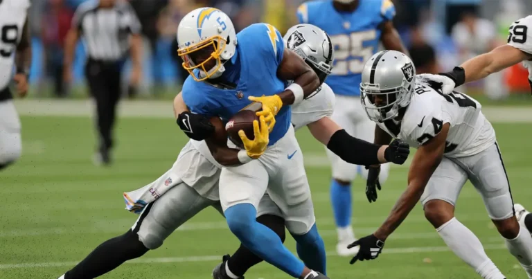 Los Angeles Chargers vs Las Vegas Raiders Match Player Stats